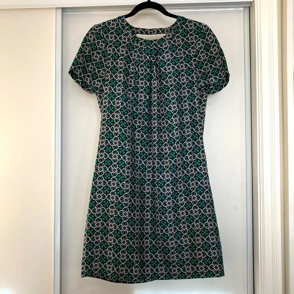 NWOT J. Crew Silk Swoop Dress - Picture 2 of 7